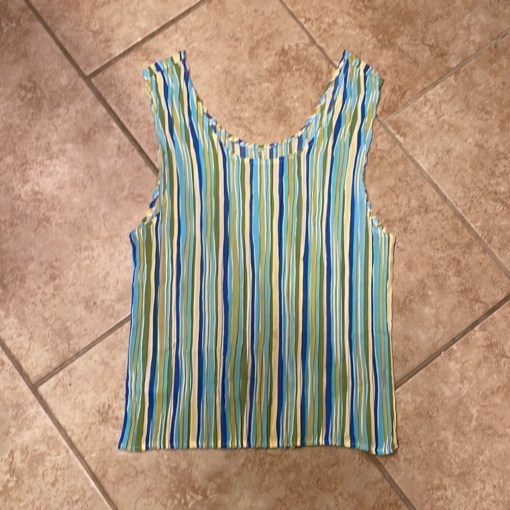 Multi colored shirt with matching tank